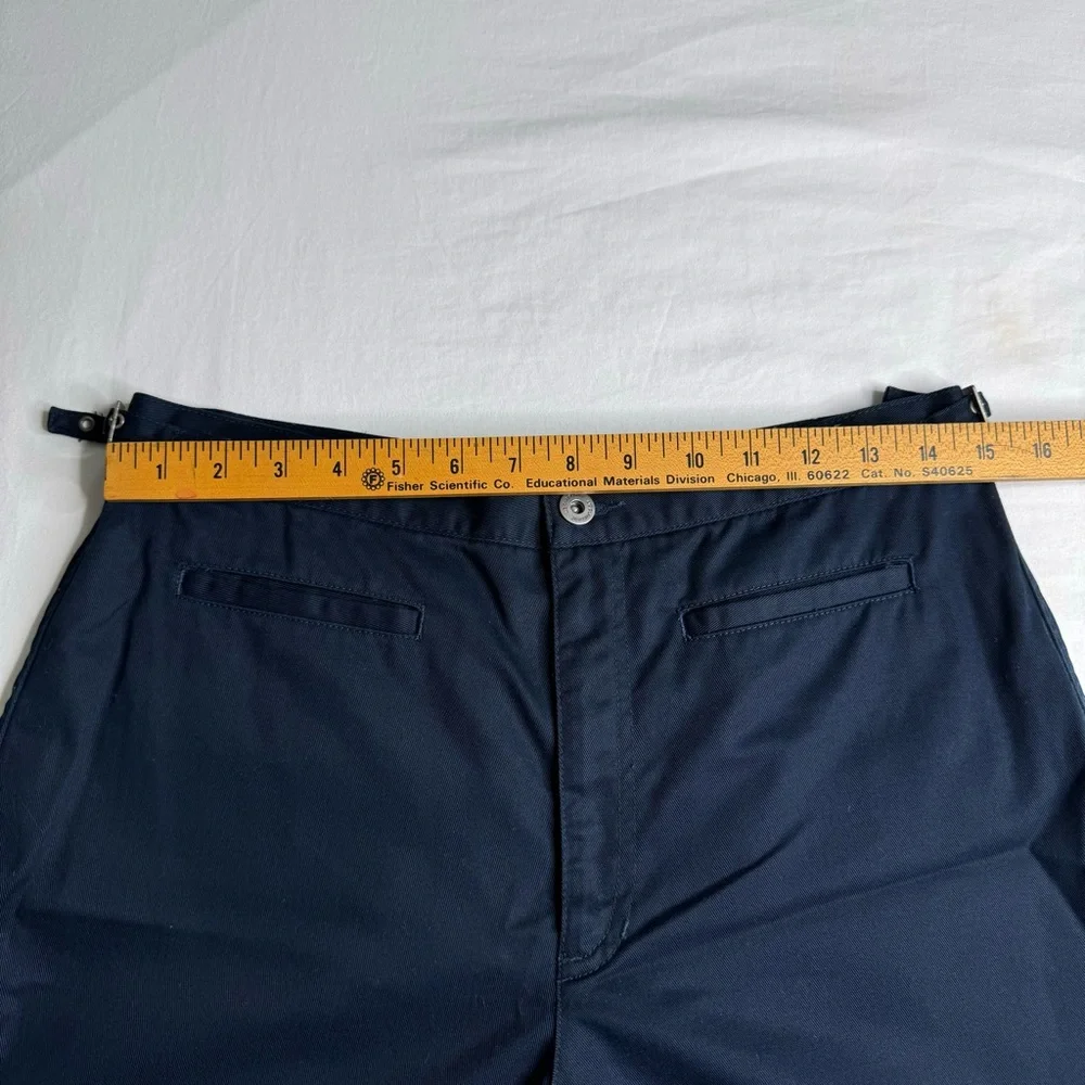 Liz Claiborne Navy Blue High‎ Waisted 5 Inch Inseam Shorts Womens Size 12